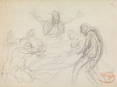 フィギュアの構成研究 11 作： George Romney