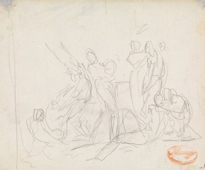 フィギュアの構成研究 14 作： George Romney