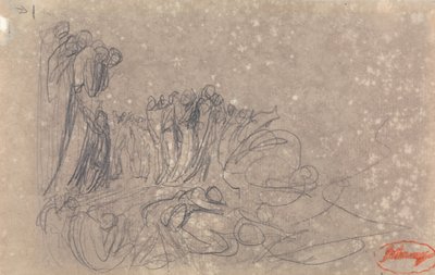 人物群像、地獄の可能性 作： George Romney