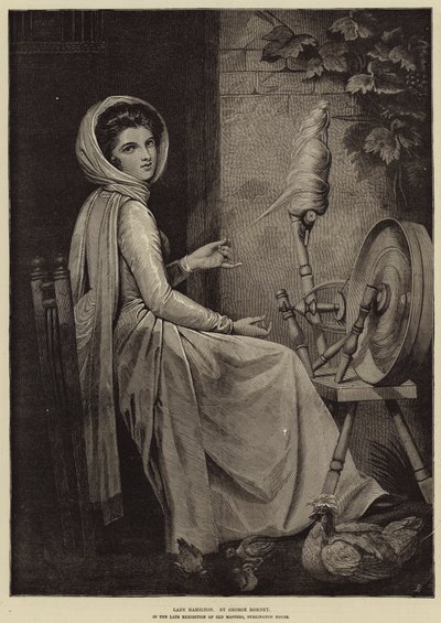 レディハミルトン 作： George Romney