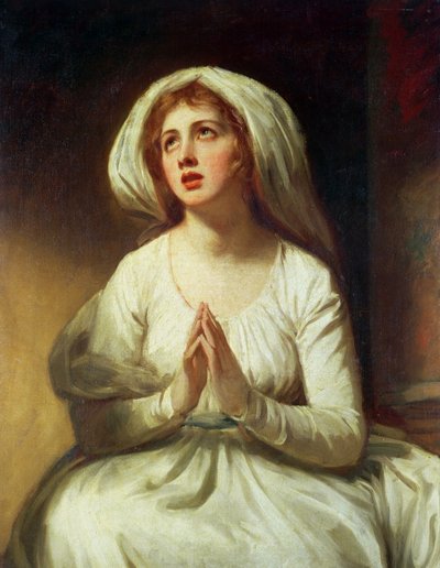祈るレディーハミルトン 作： George Romney