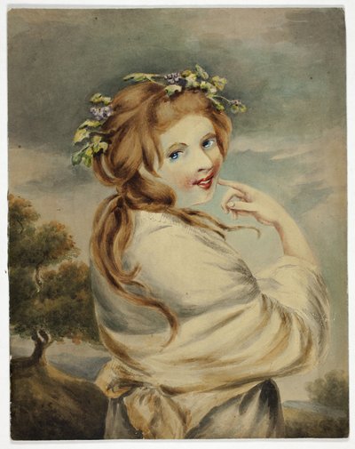自然としてのハミルトン夫人 作： George Romney