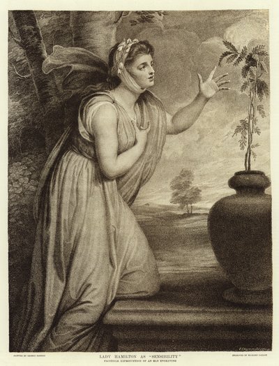 感性としてのハミルトン夫人 作： George Romney