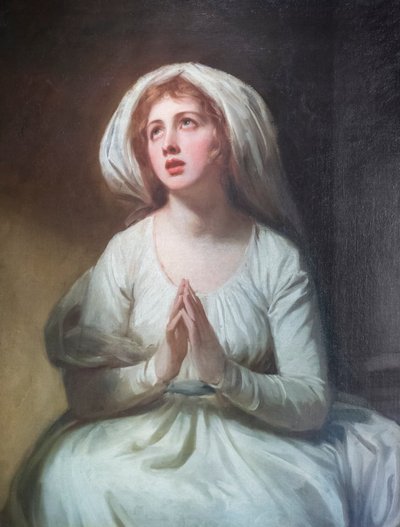 祈りのハミルトン夫人 作： George Romney