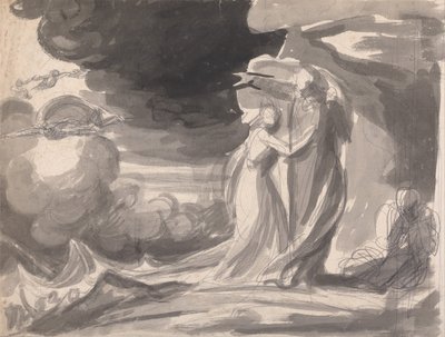 ミランダ、プロスペロー、カリバンテンペスト 作： George Romney