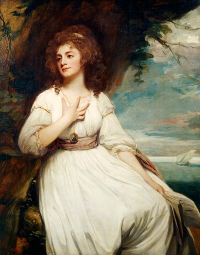 クラウチ夫人（アンナ・マリア・フィリップス）1787年（キャンバスに油彩） 作： George Romney
