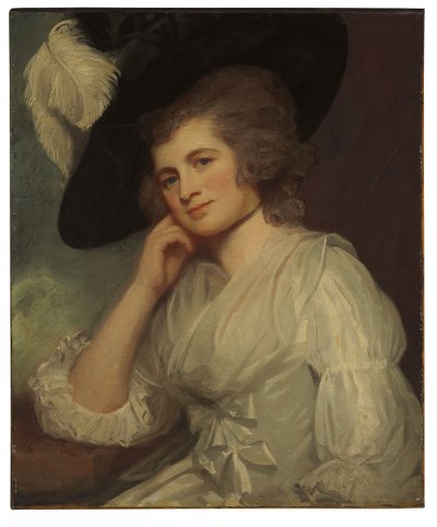 レティシア夫人の肖像裁判所 作： George Romney