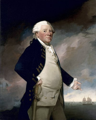 ハイド・パーカー副提督の肖像 作： George Romney