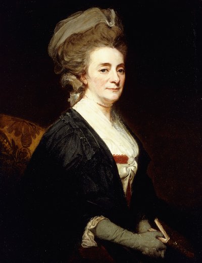 夫人であると言われた女性の肖像画、 作： George Romney