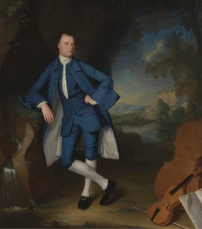 男の肖像 作： George Romney