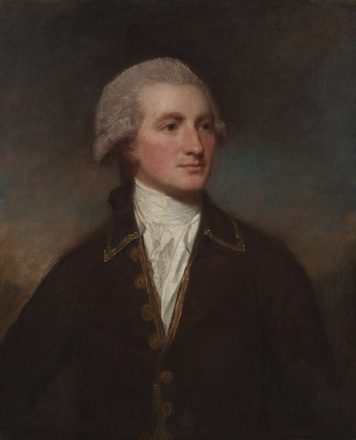 男の肖像。 作： George Romney