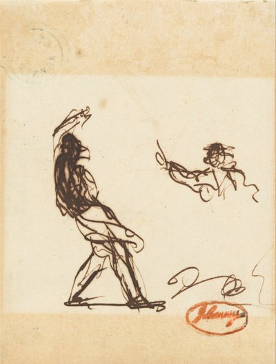 おそらくオーディンまたはボーリングブロークの降下と出現 作： George Romney
