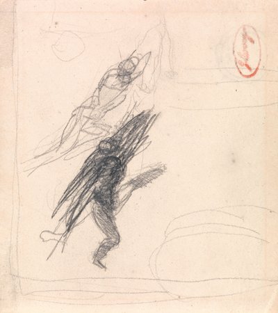 寝そべっているフィギュアと踊っているフィギュアの可能性 作： George Romney
