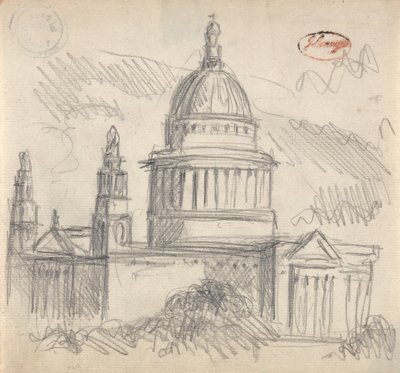ロンドンのセント・ポール寺院の可能性 作： George Romney