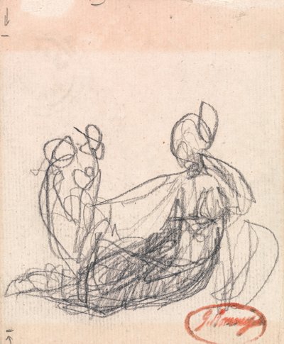 リクライニング・フィギュア 作： George Romney