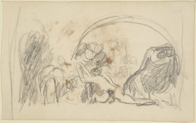 ハワードの刑務所訪問に関するスケッチ 作： George Romney