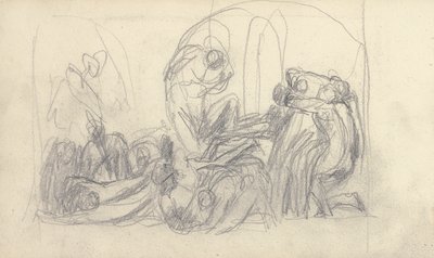 スケッチブックの描画 作： George Romney