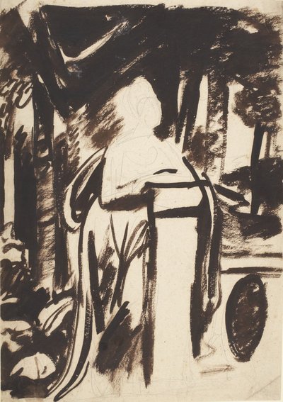 エリザベス・モンソン夫人の肖像画の下絵 作： George Romney