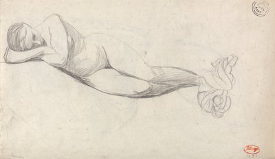 『横たわる裸婦の習作』および『子供に慰められる座る女性』 作： George Romney