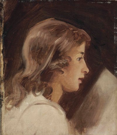 読書する少年の横顔 作： ジョージ・ロムニー