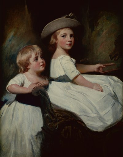 スタンホープ・チルドレン（キャンバスに油彩） 作： George Romney