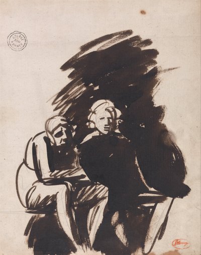 二人の友人 作： George Romney