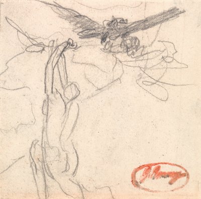 コウモリを追いかけるチタニアのアテンダント 作： George Romney
