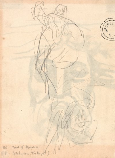 『二つの研究』、『遺体を運ぶ男』、そして『ひざまずく女』 作： George Romney