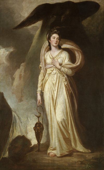 ヘベとしてのバークレー子爵夫人 1775年頃 油彩・カンヴァス 作： George Romney