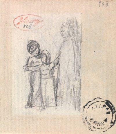 女性と子供2人 作： ジョージ・ロムニー