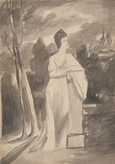 コラムの女性 作： George Romney