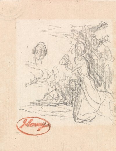 若い女性、逃亡の可能性 作： George Romney