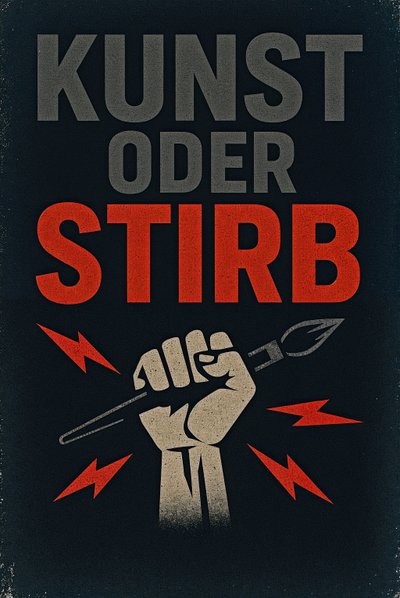 ART OR DIE-ドイツ、2024年（アクリル、キャンバス） 作： George Rosaly