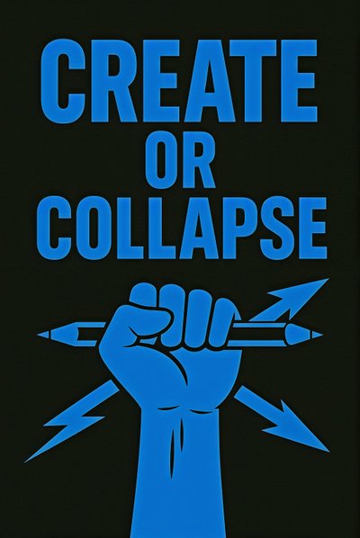 CREATE OR COLLAPSE, 2025（アクリル、キャンバス） 作： George Rosaly