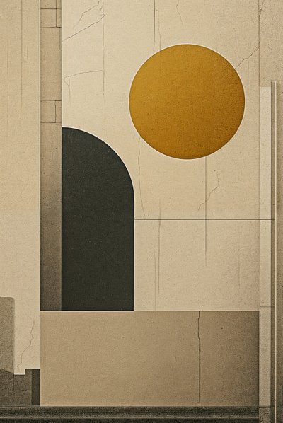 エコー・フォーム、2025年（アクリル、キャンバス） 作： George Rosaly