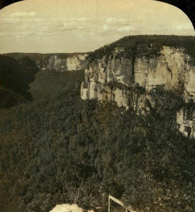 グロースバレー、ブルーマウンテン、NSW、オーストラリア、1909年。 作： George Rose