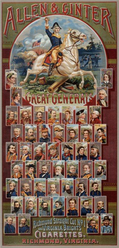 Allen & Ginter Cigarettes Brands の Great Generals シリーズ、1885 年 作： George S. Harris