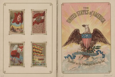 すべての国とアメリカ合衆国の国旗-ページ25と26、1887 作： George S. and Sons Harris