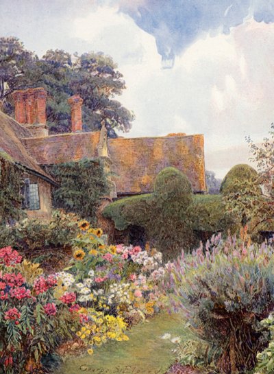 ウスターシャー州クリーブ・プライア（カラーリトグラフ） 作： George Samuel Elgood