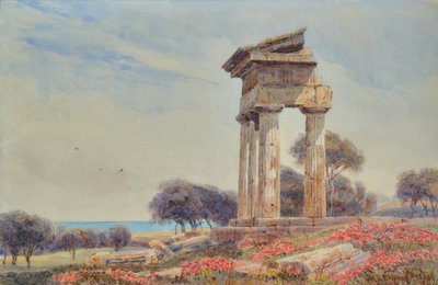 カストルとポルックスの神殿、ゴルジェンティ 作： George Samuel Elgood