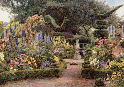 レスターシャー州ラウンズクリフのダイヤル（カラーリトグラフ） 作： George Samuel Elgood