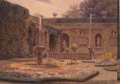 ヴィラ・シゴーニャ・モッツォーニの庭 作： George Samuel Elgood