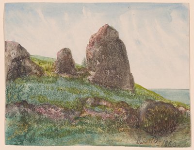 岩のある風景 作： George Sand
