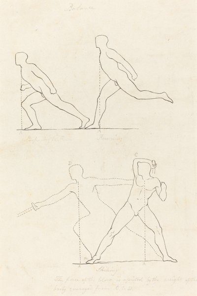 実行の準備中。 ランニング; 印象的 作： George Scharf after John Flaxman