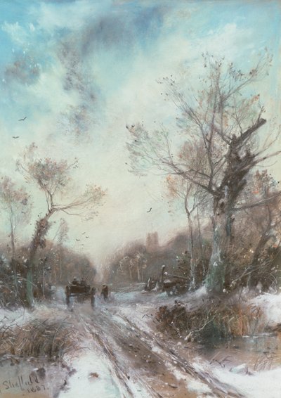 冬の風景 作： George Sheffield