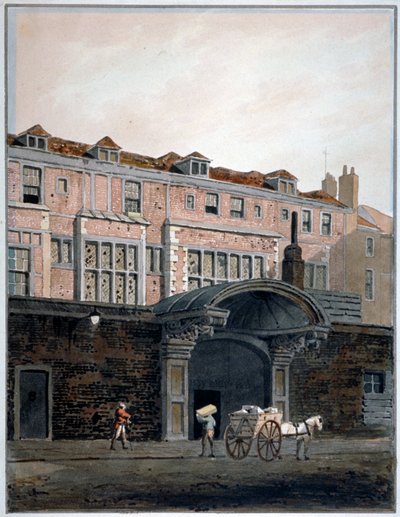 ウィンチェスター プレイスのゲートウェイ、ロンドン、1820 年。 作： George Shepherd