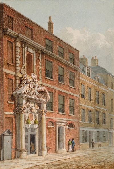 マーチャントテイラーズホール、ロンドン、1810年頃（WC） 作： George Shepherd