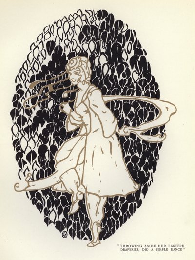 マックス・ベアーボーム著「The Happy Hypocrite」のイラスト（カラーリトグラフ 作： George Sheringham