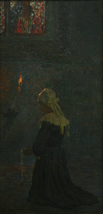 祈り（ポンアヴェン）、1905年 作： George Sherwood Hunter
