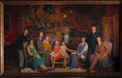 グスタフ・クルップv。 B. u。 H.家族の肖像 作： George Simon Harcourt